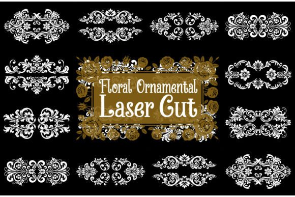 Classic Baroque Floral Ornament Graphics and Illustrations