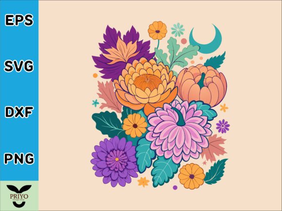 Colorful Floral Illustration Graphics and Branding Review