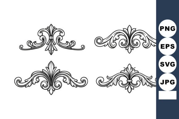 Decorative Vintage Ornamental Floral Ele Graphics and Illustrations Review
