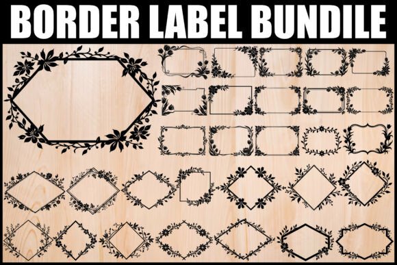 Floral Border Label Frame SVG Pack Review