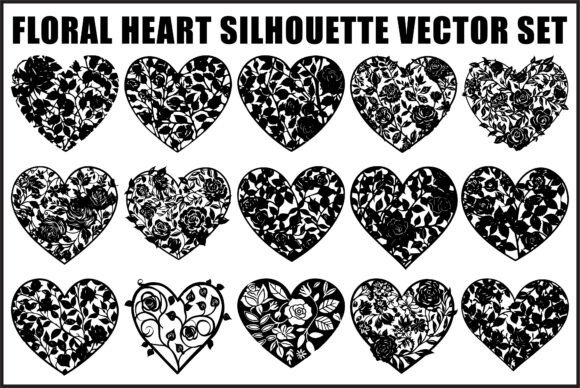 Floral Heart Silhouette SVG Pack Review