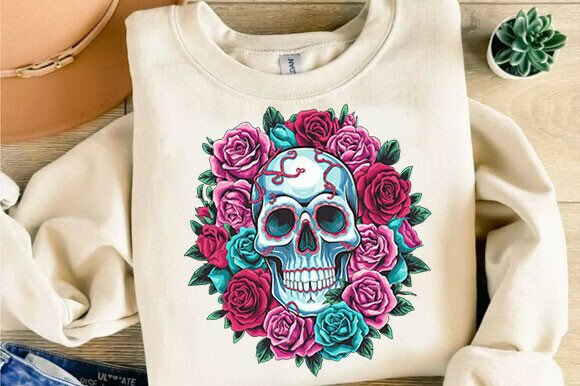 Floral Skull Sublimation Clipart: Graphics and Illustrations Review
