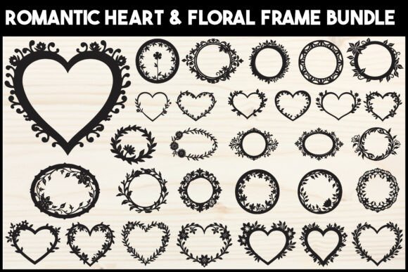 Romantic Heart and Floral SVG Bundle: Graphics and Illustrations Review