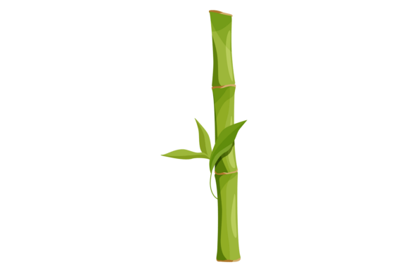 Tropical Greenery Stem. Cartoon Floral B Graphics and Illustrations Review